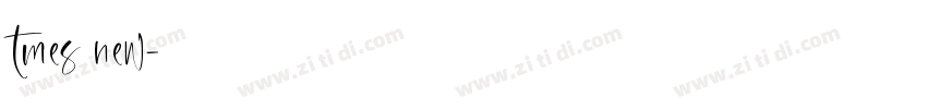 tmes new字体转换